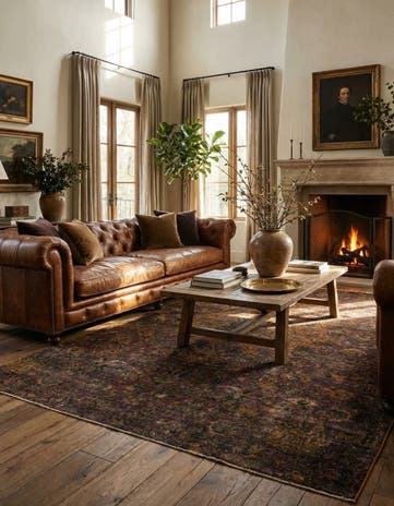 6' 1 x 9' 2 Hand Knotted Ultra Vintage Persian Wool Rug