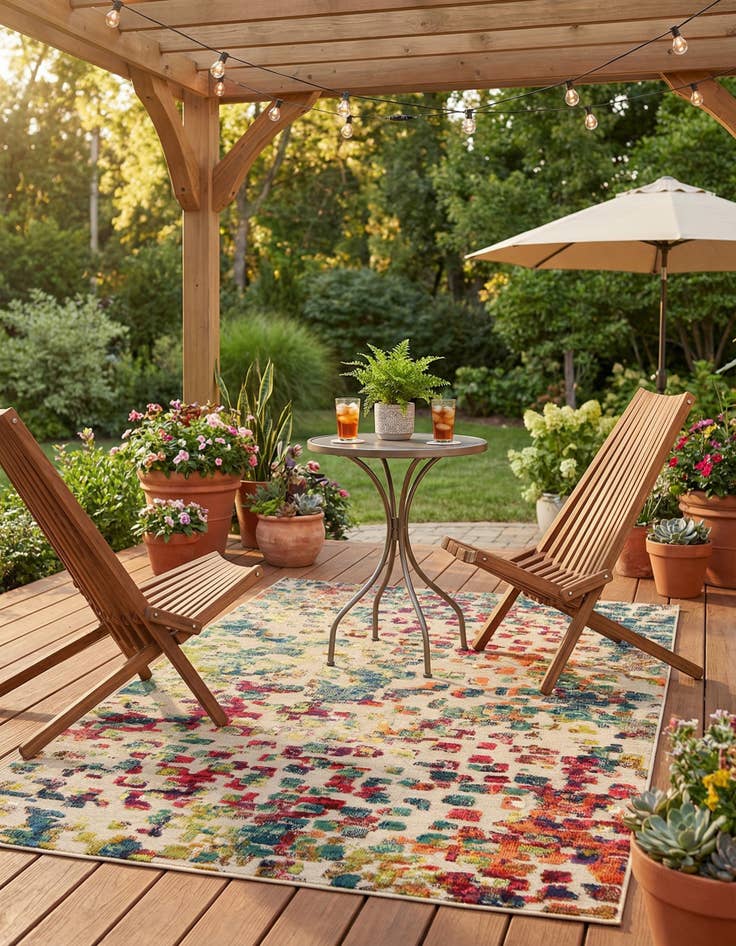 Detail image of 6' x 9'  Washable Casablanca Indoor / Outdoor Rug