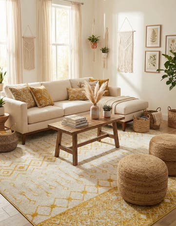 6' x 9' Moroccan Trellis Rug
