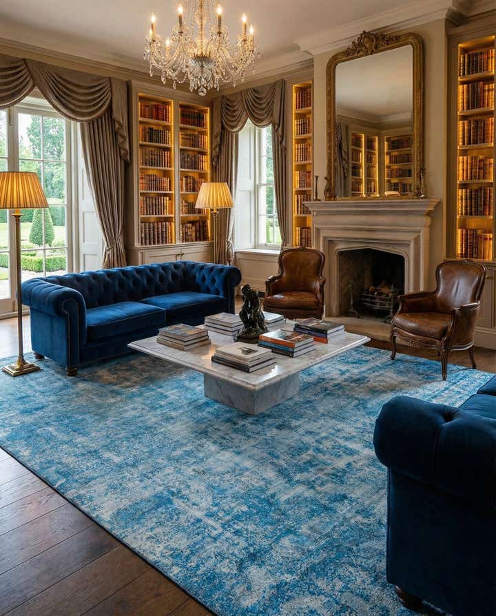 9' 3 x 12' 4 Vintage Royal Wool Rug