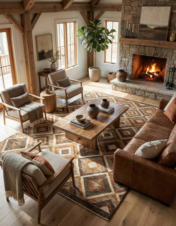 Detail image of 5' 4 x 9' Gabbeh Wool Rug