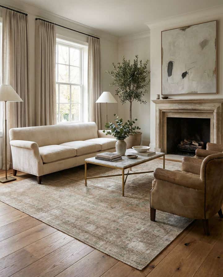 9' 9 x 11' 3 Hand Knotted Ultra Vintage Persian Wool Rug