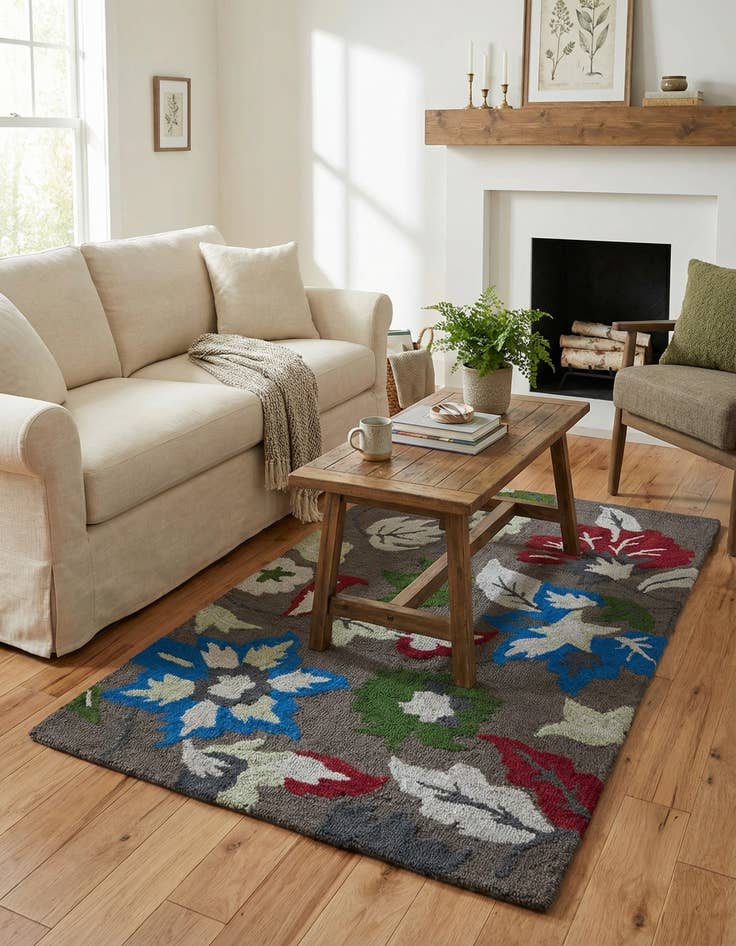 Detail image of 3' x 4' 10 Agra Rug