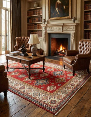 5' 6 x 8' 1 Kazak Wool Rug