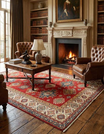 5' 6 x 8' 1 Kazak Wool Rug