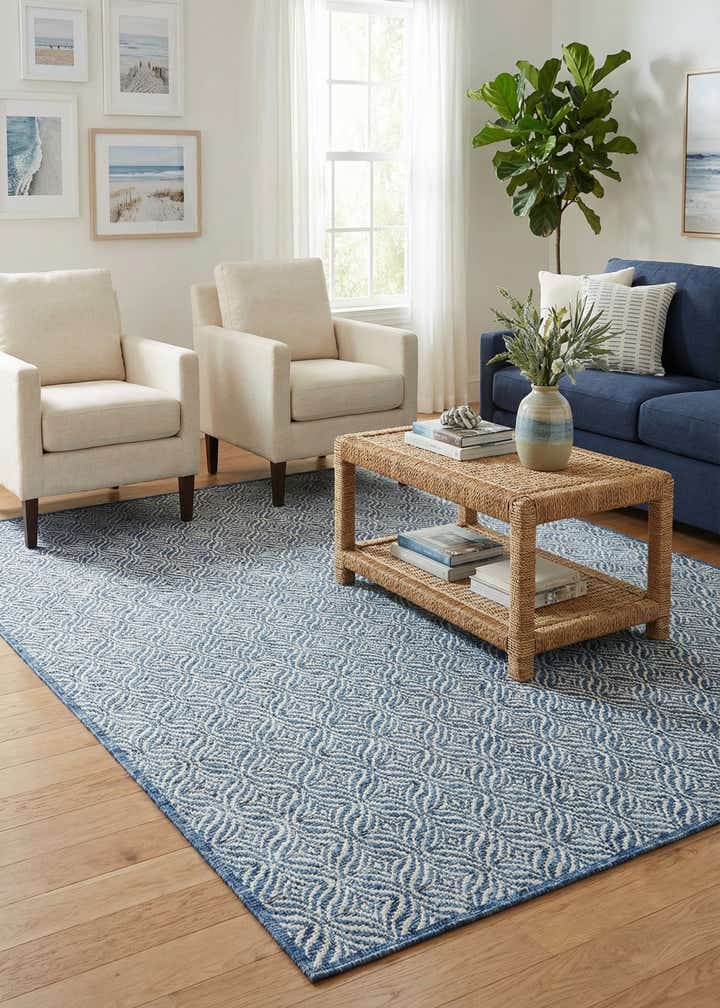 6' x 9' Easy-Clean Trellis Indoor / Outdoor Rug