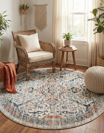 5' 2 x 5' 2 Lola Round Rug