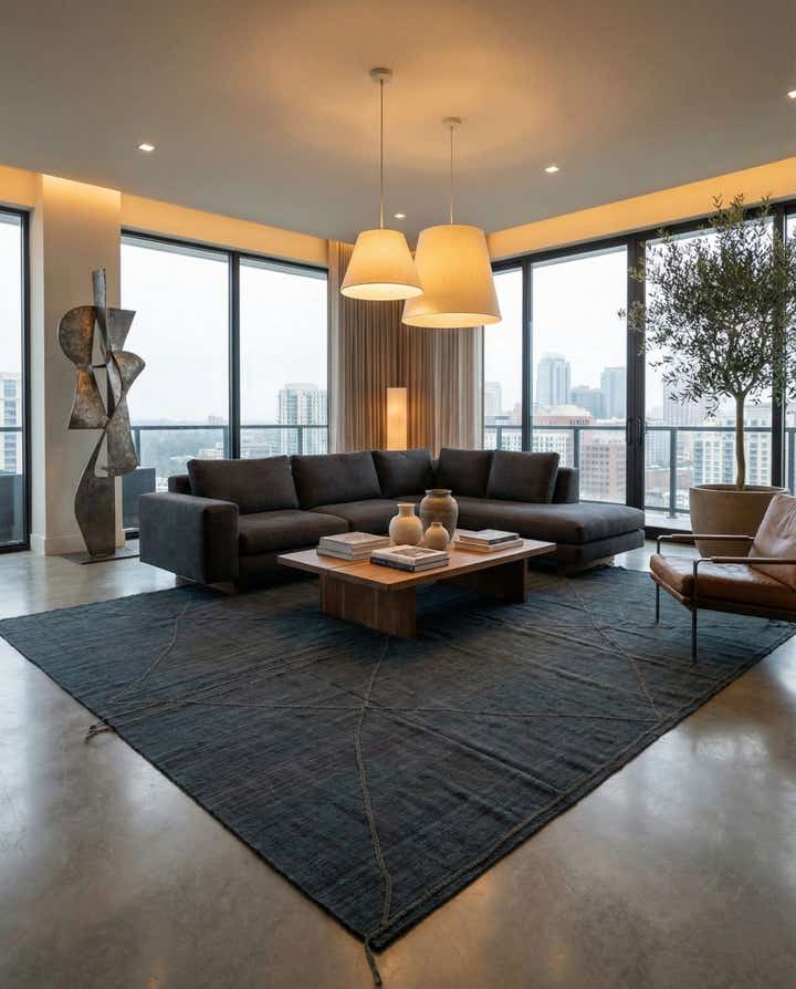 9' 9 x 12' 7 Hand Woven Kilim Modern Wool Rug