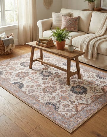 4' 1 x 6' 1 Washable Timeless Rug