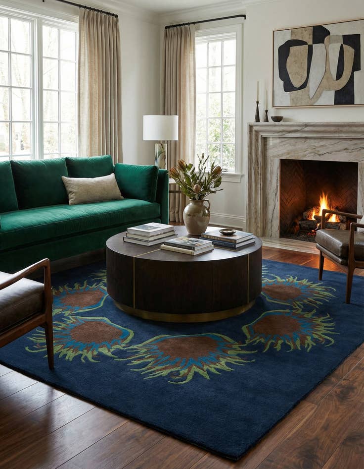 Detail image of 7' 7 x 7' 8 Luna Square Rug