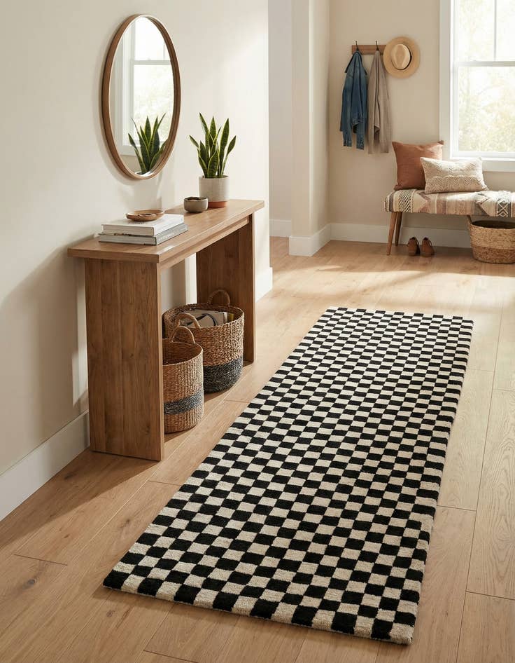 Detail image of  2' 7 x 10' Hand Tufted Wool Runner Rug