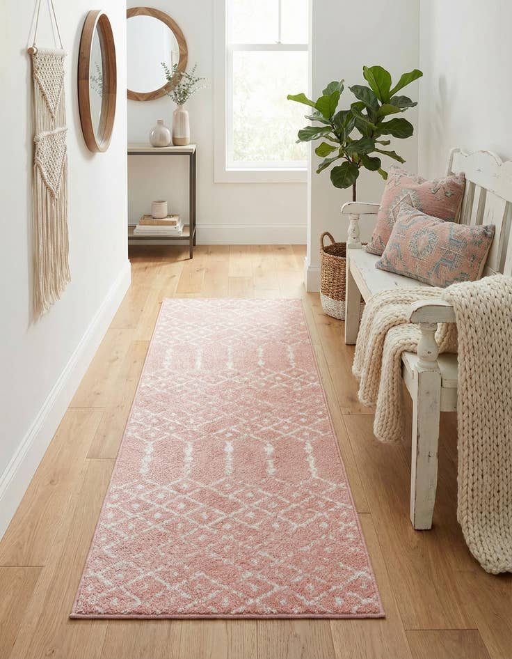 Detail image of  2' x 6' Paxon Trellis Runner Rug