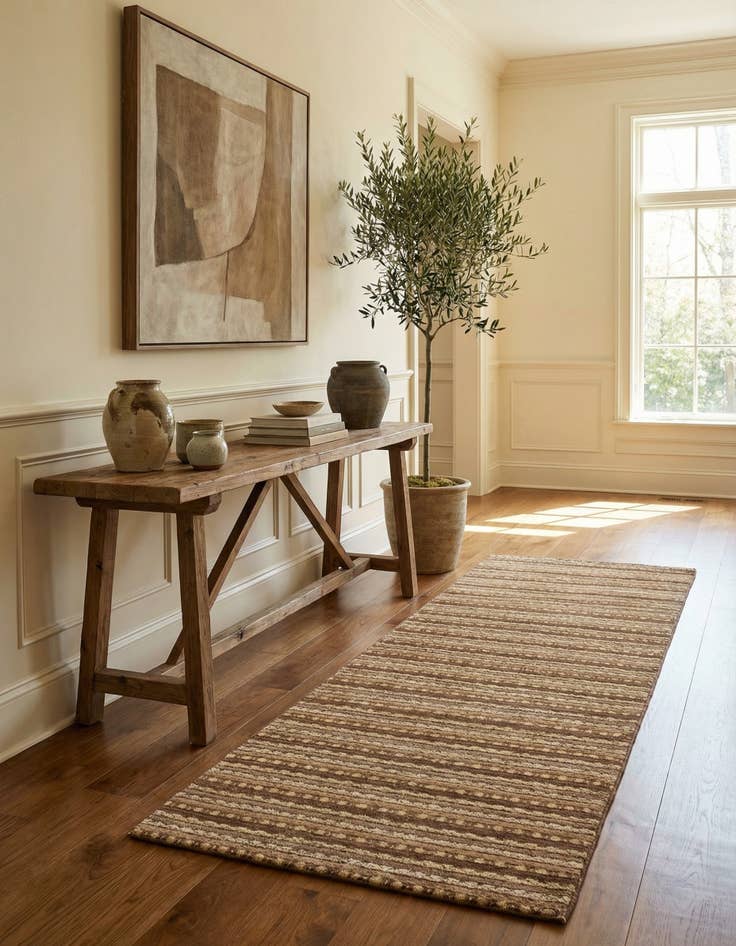 Detail image of 2' 6 x 7' 10 Juma Wool Runner Rug