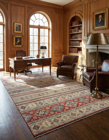 8' 9 x 13' 7 Hand Knotted Ariana Ziegler Rug