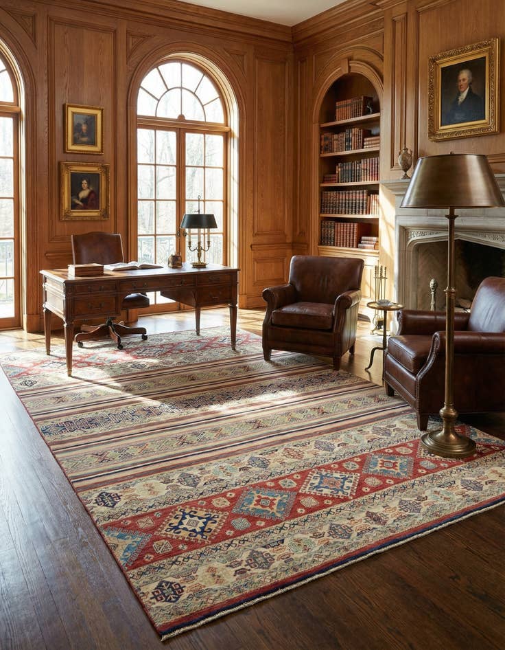 Detail image of 8' 9 x 13' 7  Hand Knotted Ariana Ziegler Rug