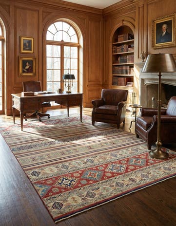 8' 9 x 13' 7 Hand Knotted Ariana Ziegler Rug