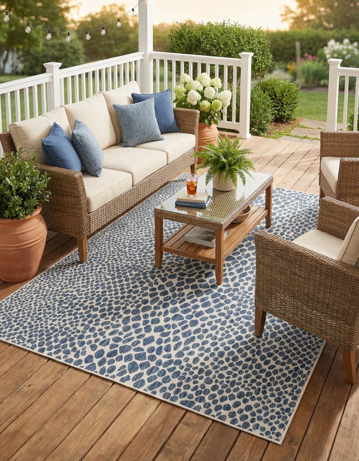 Detail image of 7' x 10'  Washable Jill Zarin Cape Town Indoor / Outdoor Rug