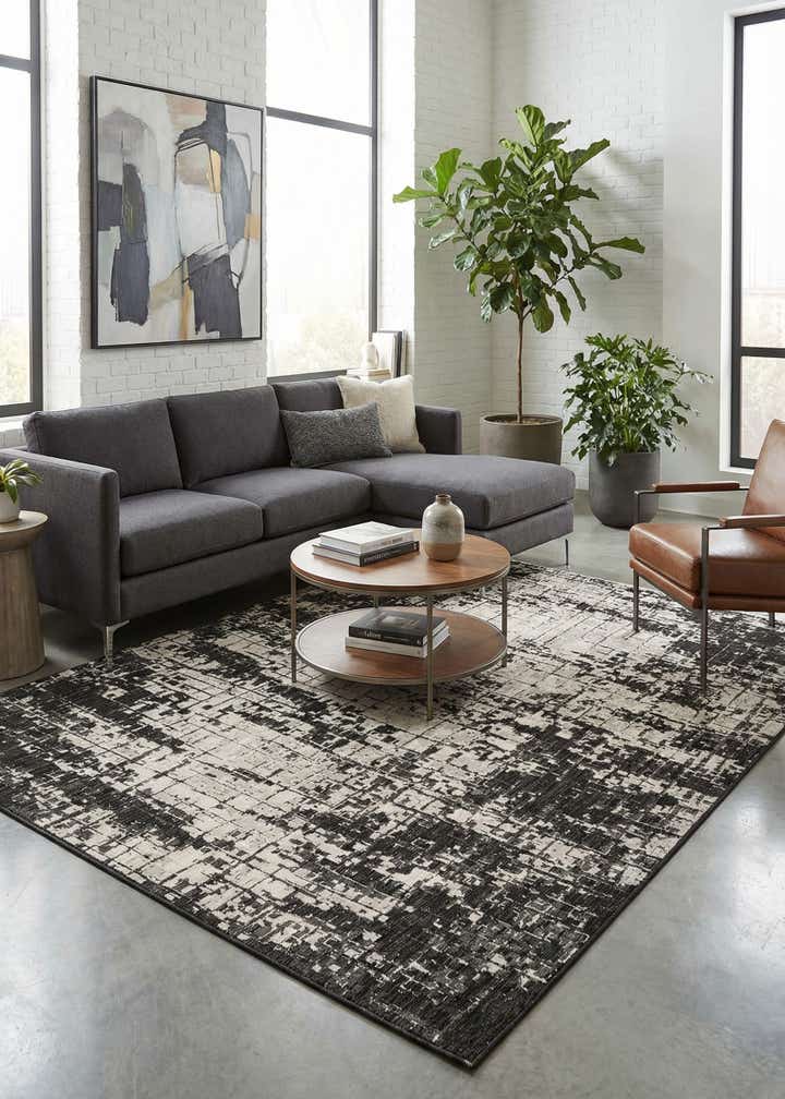 7' x 10' Easy-Clean Modern Indoor / Outdoor Rug