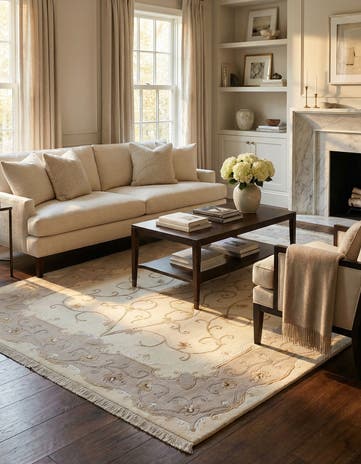 5' 8 x 8' Hand Knotted Darya Rug