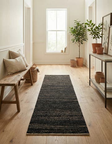 2' 7 x 12' Hand Woven Palm Beach Jute Runner Rug
