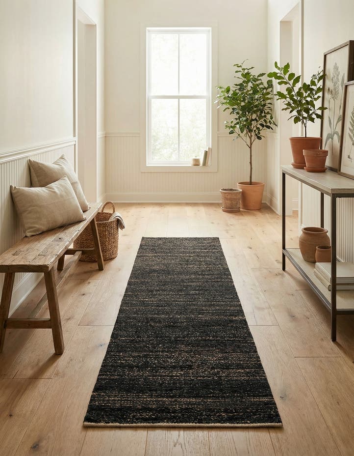 2' 7 x 12' Hand Woven Palm Beach Jute Runner ...