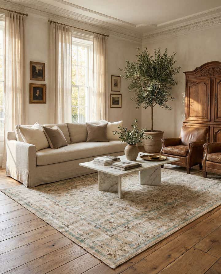 8' 2 x 10' 8 Hand Knotted Ultra Vintage Persian Wool Rug