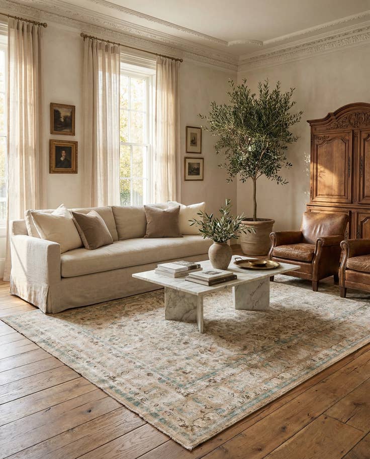 Detail image of 8' 2 x 10' 8 Hand Knotted Ultra Vintage Persian Wool Rug