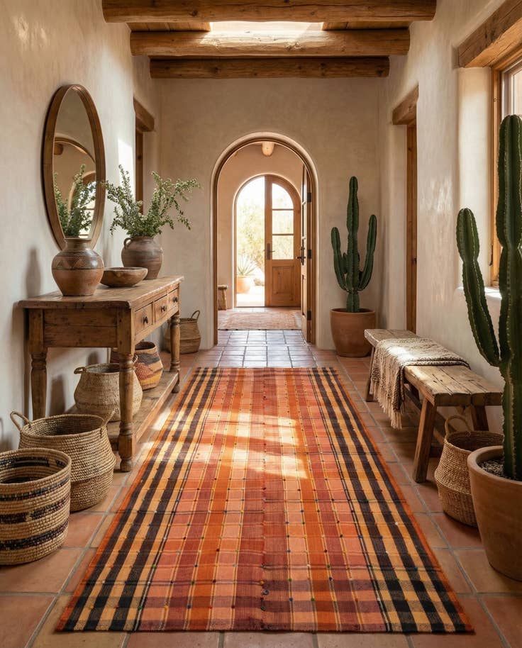 Detail image of 4' 7 x 8' 4 Jajim Runner Rug