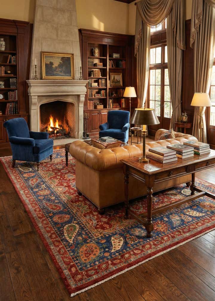 6' 9 x 10' 1 Hand Knotted Ariana Ziegler Rug