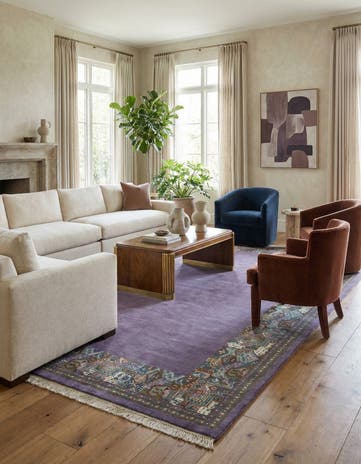 7' 4 x 10' 5 Hand Knotted Tibet Wool Rug