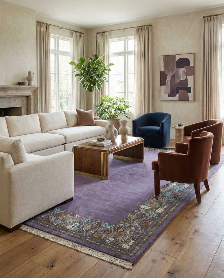 7' 4 x 10' 5 Hand Knotted Tibet Wool Rug