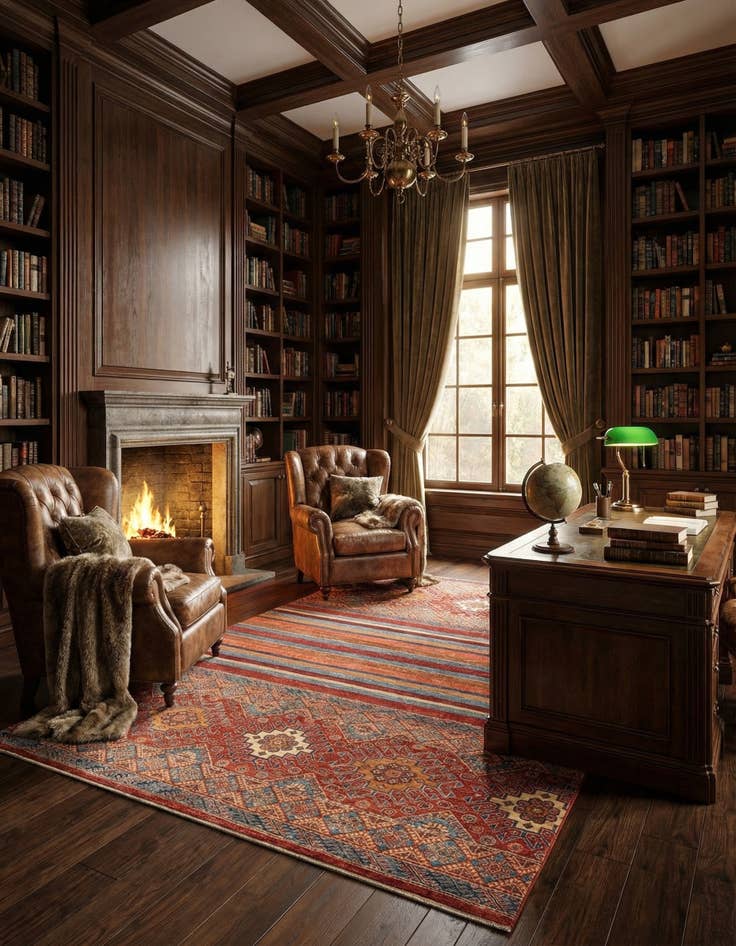 Detail image of 5' 8 x 7' 10  Hand Knotted Ariana Ziegler Rug