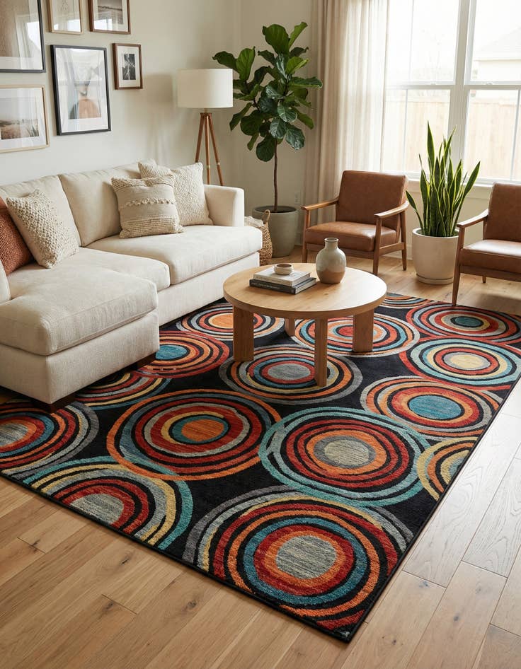 Detail image of  9' x 12'  Washable Casablanca Indoor / Outdoor Rug