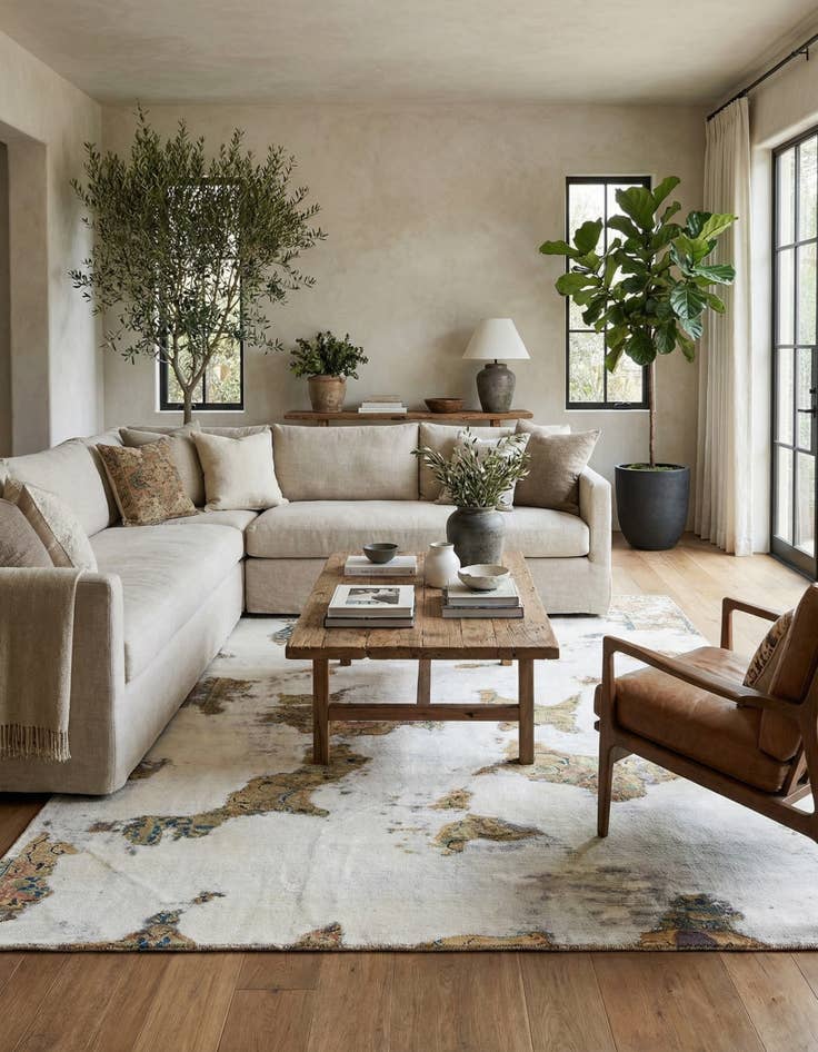 Detail image of 6' 9 x 10' 2  Hand Knotted Ultra Vintage Persian Wool Rug