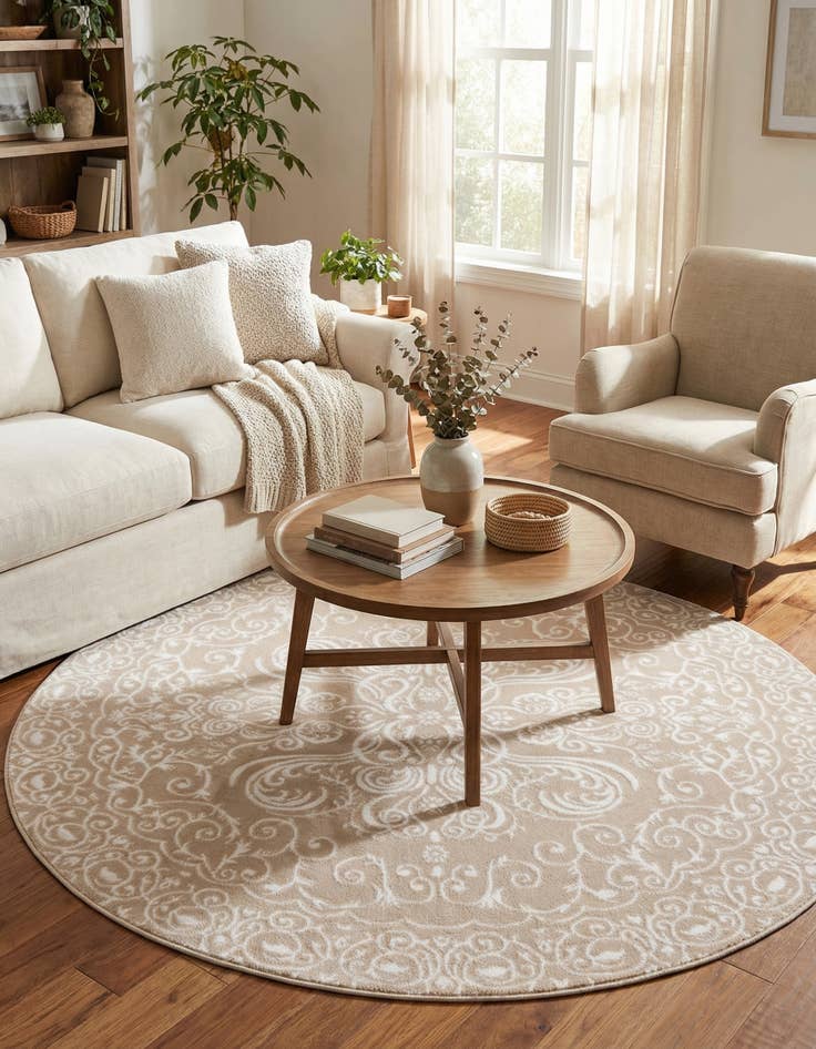 Detail image of 5' x 5' Himalaya Round Rug