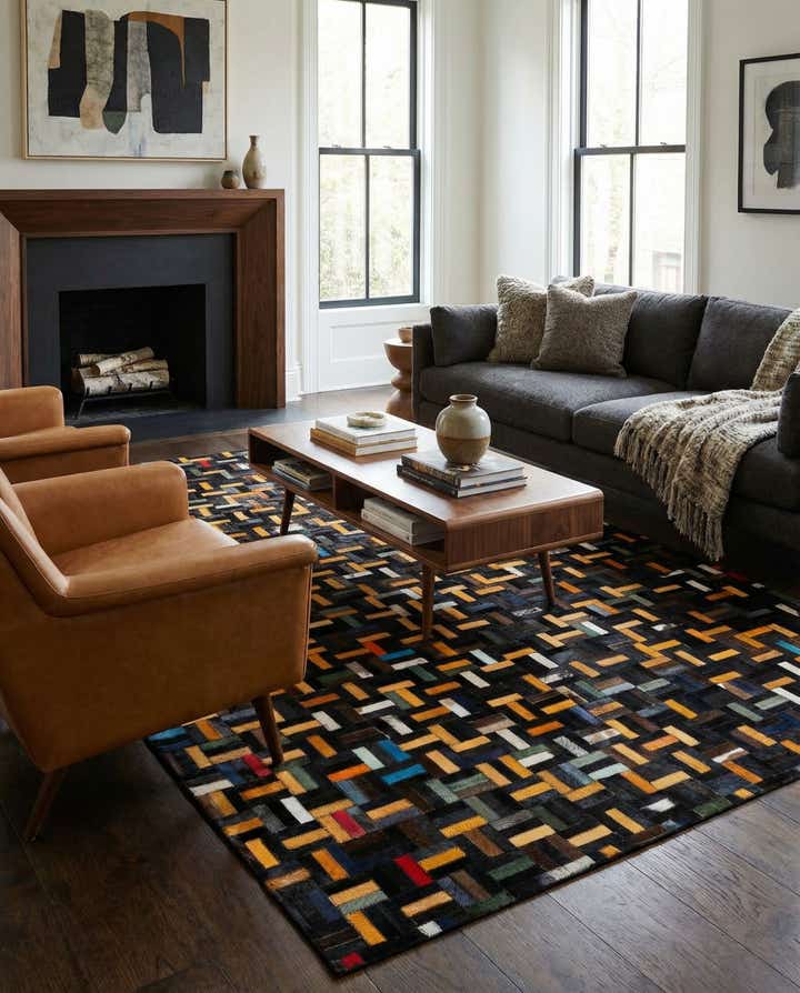 5' 1 x 7' 11 Cowhide - Patchwork Rug