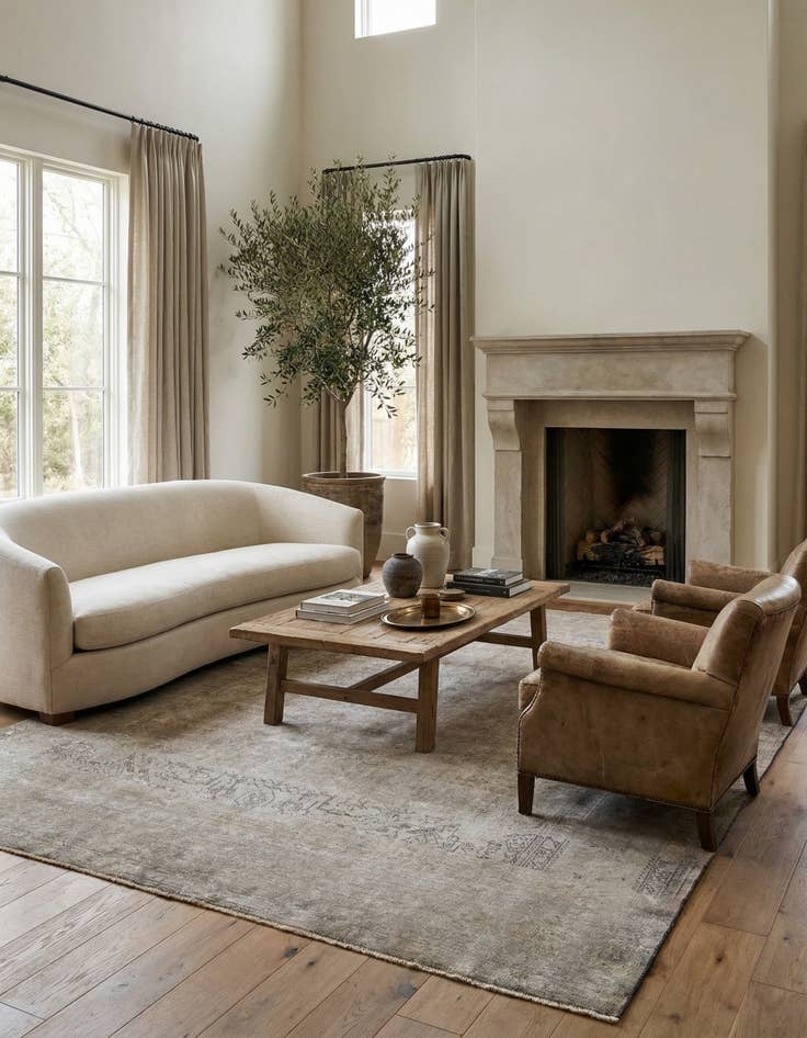 Detail image of 9' 7 x 12' 10  Hand Knotted Ultra Vintage Persian Wool Rug