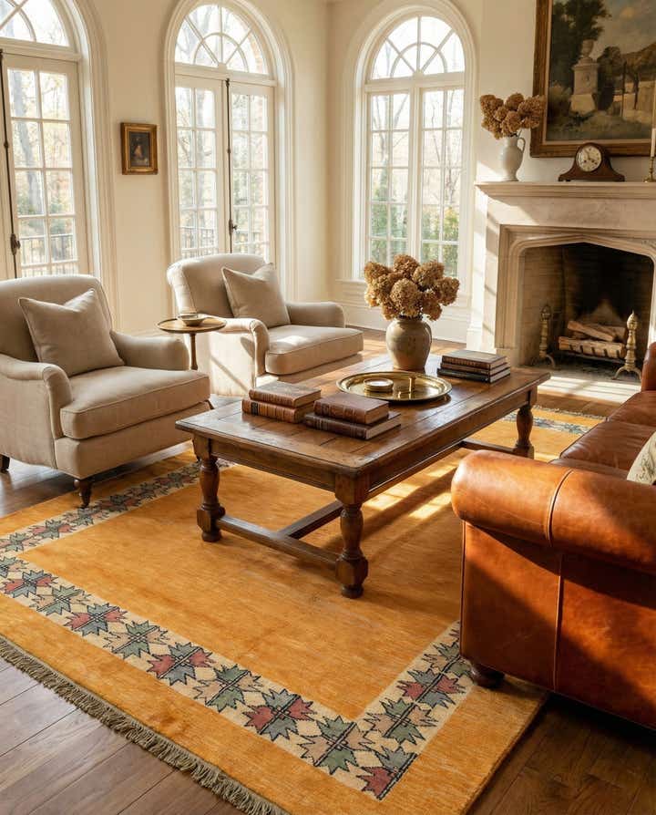 5' 9 x 8' 1 Hand Knotted Peshawar Ziegler Rug