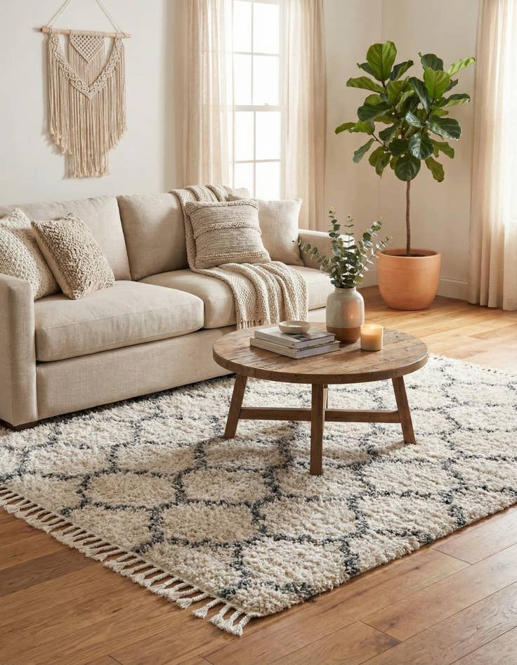 Detail image of  4' x 6' Athena Shag Rug