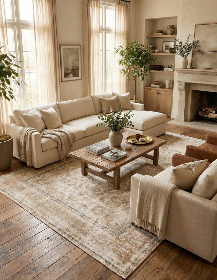 Detail image of 9' 6 x 12' 3  Hand Knotted Ultra Vintage Persian Wool Rug