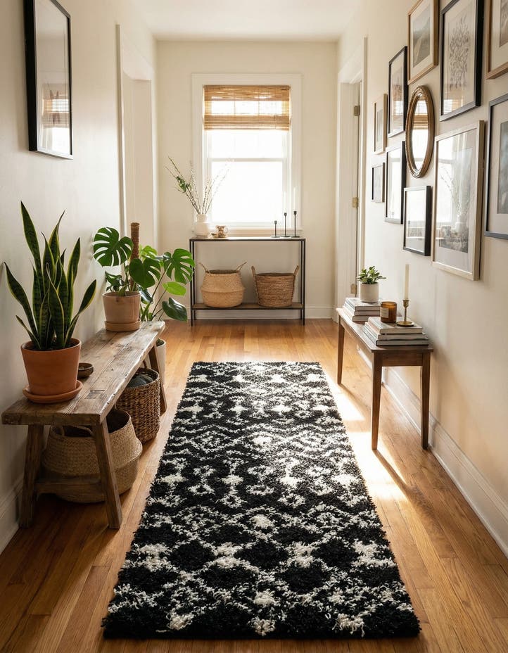 2' x 6' Moroccan Trellis Shag R...