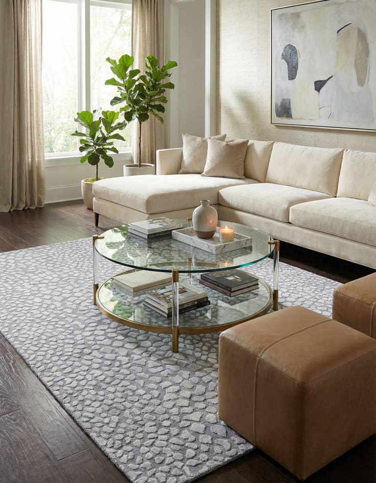 Detail image of 5' 9 x 8' 1  Hand Knotted Darya Wool Rug