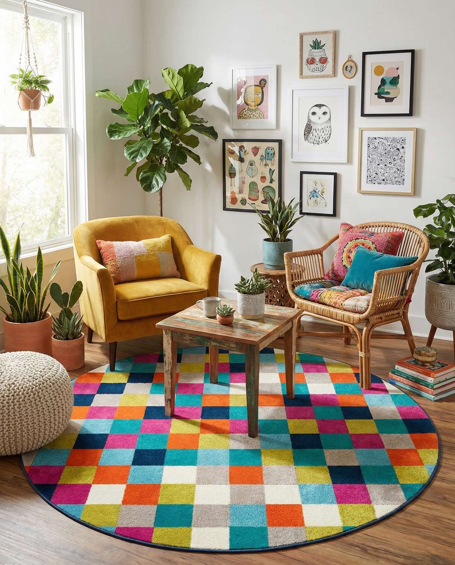 5' 3 x 5' 3 Azalea Round Rug
