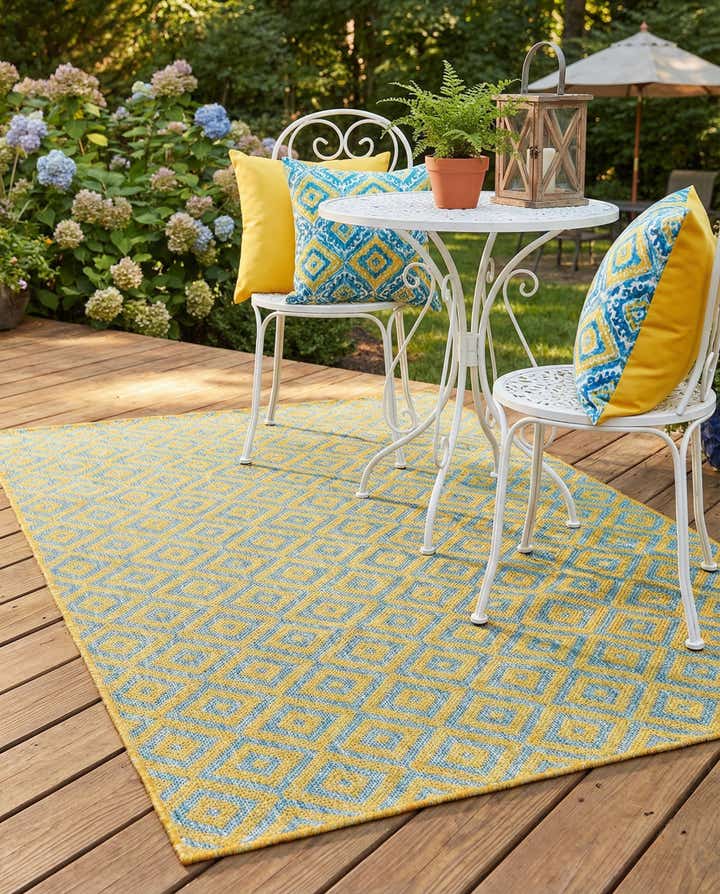 4' x 6' Easy-Clean Jill Zarin Costa Rica Indoor / Outdoor Rug