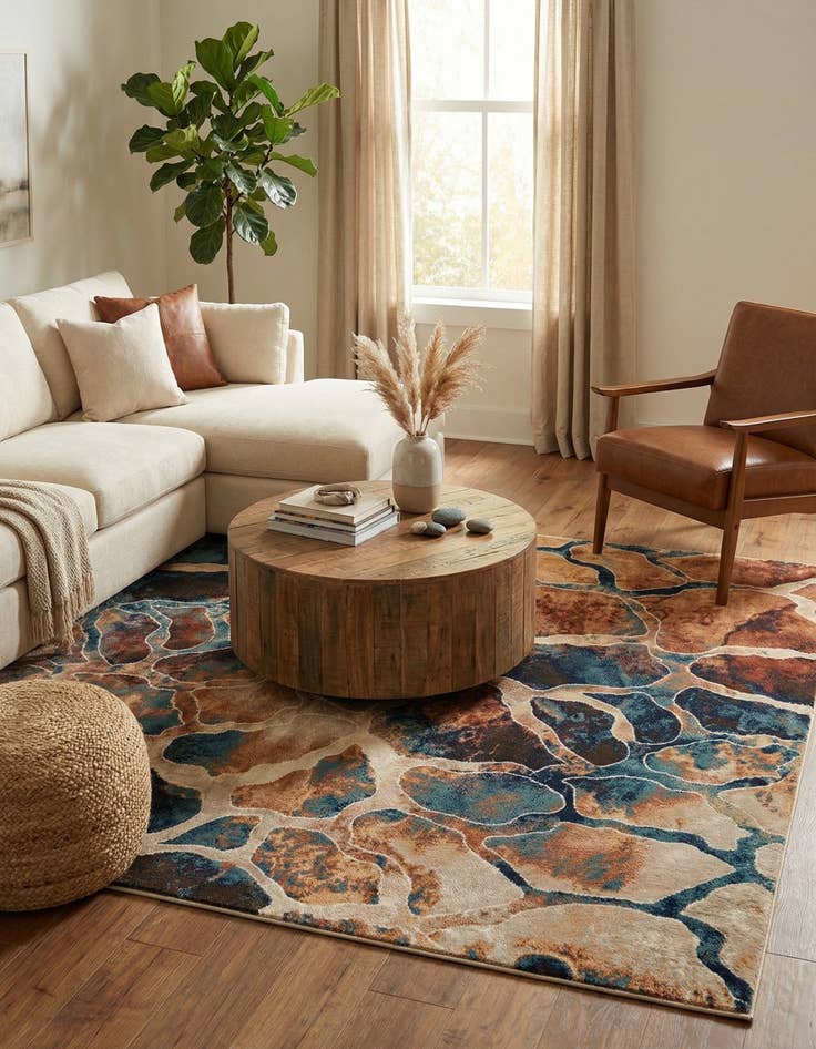 Detail image of  6' x 6' Gossamer Square Rug