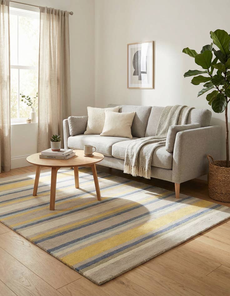 Detail image of 4' x 5' 6 Luna Wool Rug