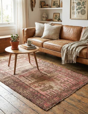 2' 8 x 4' 3 Hand Knotted Ultra Vintage Persian Wool Rug