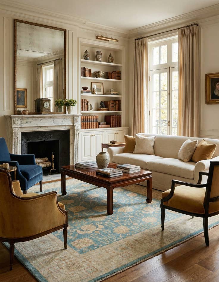 Detail image of 8' 4 x 11' 3 Kaizar Wool Rug