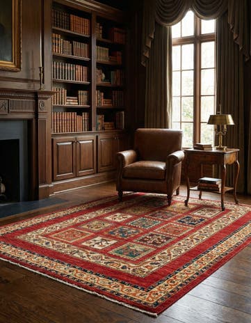 4' 9 x 6' 7 Hand Knotted Ariana Ziegler Oriental Rug