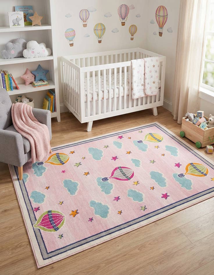 Detail image of 5' 3 x 7' 7  Washable  Indoor / Outdoor Rug